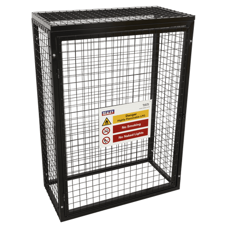 Sealey GCSC319 Safety Cage - 3 x 19kg Gas Cylinders - GCSC319 - Sealey Tools UK - Workshop Tool Storage