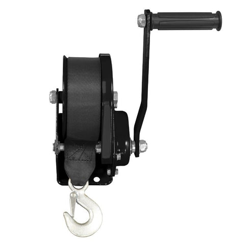 Sealey Geared Hand Winch with Brake & Webbing 540kg Capacity - GWW1200B - Sealey Tools UK - Workshop Tool Storage