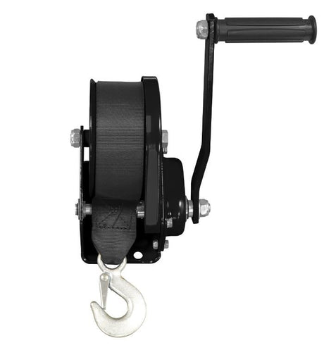 Sealey Geared Hand Winch with Brake & Webbing 540kg Capacity - GWW1200B - Sealey Tools UK - Workshop Tool Storage