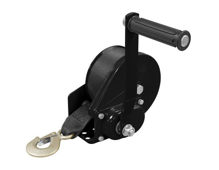 Sealey Geared Hand Winch with Brake & Webbing 540kg Capacity - GWW1200B - Sealey Tools UK - Workshop Tool Storage