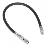 Sealey GGHE450 Rubber Delivery Hose with 4 - Jaw Connector Flexible 450mm 1/8"BSP Gas - GGHE450 - Sealey Tools UK - Workshop Tool Storage