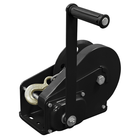 Sealey GWC2500B 1130kg Capacity Geared Hand Winch with Brake & Cable - GWC2500B - Sealey Tools UK - Workshop Tool Storage