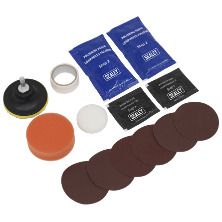 Sealey HRK01 Headlight Restoration Kit - HRK01 - Sealey Tools UK - Workshop Tool Storage