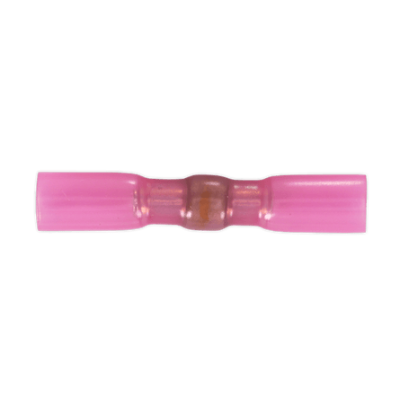 Sealey HSSB25R Heat Shrink Butt Connector with Crimp & Solder Red Pack of 25 - HSSB25R - Sealey Tools UK - Workshop Tool Storage