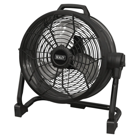 Sealey HVD16C 2 - in - 1 Cordless/Corded High Velocity Drum Fan 16" 230V/20V SV20 Series - HVD16C - Sealey Tools UK - Workshop Tool Storage