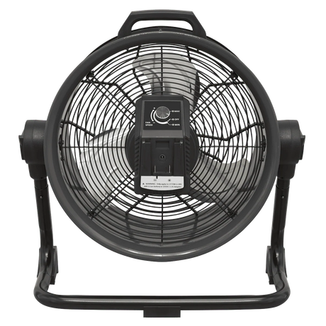 Sealey HVD16C 2 - in - 1 Cordless/Corded High Velocity Drum Fan 16" 230V/20V SV20 Series - HVD16C - Sealey Tools UK - Workshop Tool Storage
