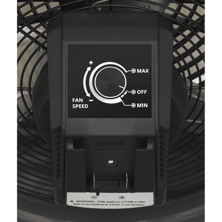 Sealey HVD16CCOMBO 2 - in - 1 Cordless/Corded 16" High Velocity Drum Fan 20V SV20 Series Kit - HVD16CCOMBO - Sealey Tools UK - Workshop Tool Storage