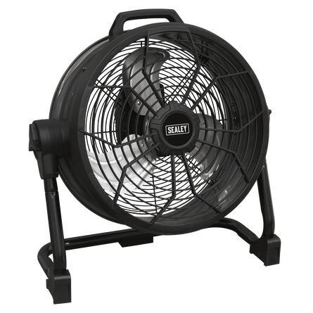 Sealey HVD16CCOMBO 2 - in - 1 Cordless/Corded 16" High Velocity Drum Fan 20V SV20 Series Kit - HVD16CCOMBO - Sealey Tools UK - Workshop Tool Storage