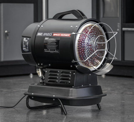 Sealey IR20 Infrared Paraffin/Kerosene/Diesel Heater 20kW - IR20 - Sealey Tools UK - Workshop Tool Storage