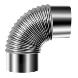 Sealey IREX3 Stainless Steel Exhaust/Flue 90° Bend for IR13/IR16 100mm - IREX3 - Sealey Tools UK - Workshop Tool Storage