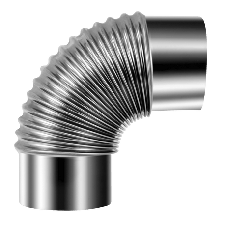 Sealey IREX3 Stainless Steel Exhaust/Flue 90° Bend for IR13/IR16 100mm - IREX3 - Sealey Tools UK - Workshop Tool Storage