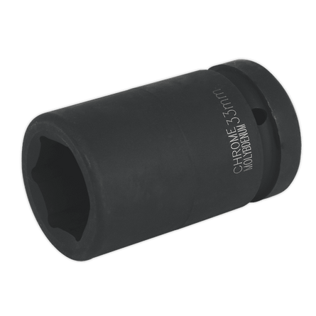 Sealey IS133D Impact Socket 33mm Deep 1"Sq Drive - IS133D - Sealey Tools UK - Workshop Tool Storage