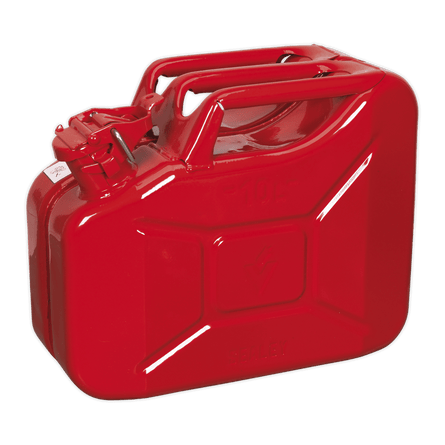 Sealey JC10 Jerry Can 10L - Red - JC10 - Sealey Tools UK - Workshop Tool Storage