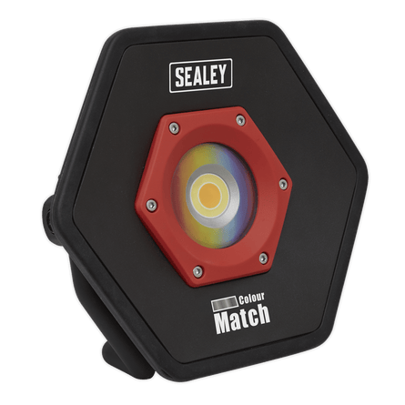 Sealey LED068 Rechargeable Floodlight 20W COB LED Lithium - ion - Colour Matching CRI 96 - LED068 - Sealey Tools UK - Workshop Tool Storage