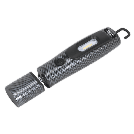 Sealey LED3602CF Rechargeable 360° Inspection Light 7 SMD & 3W SMD LED Carbon Fibre Effect Lithium - ion - LED3602CF - Sealey Tools UK - Workshop Tool Storage