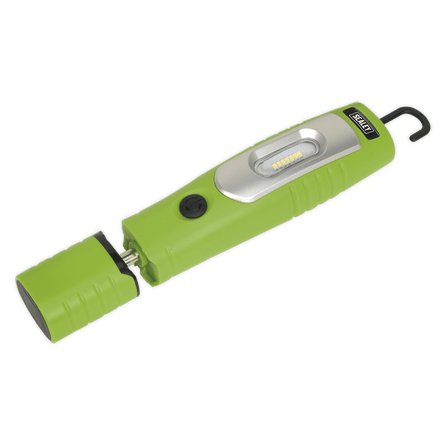 Sealey LED3602G Rechargeable 360° Inspection Lamp 7 SMD & 3W SMD LED Green Lithium - ion - LED3602G - Sealey Tools UK - Workshop Tool Storage