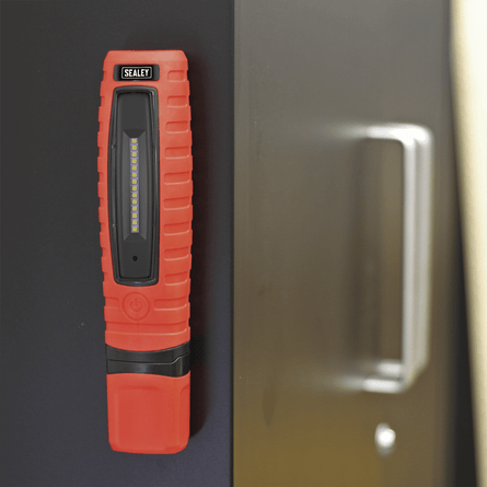 Sealey LED360R 360° 8W & 3W SMD LED Red Rechargeable Inspection Light - LED360R - Sealey Tools UK - Workshop Tool Storage