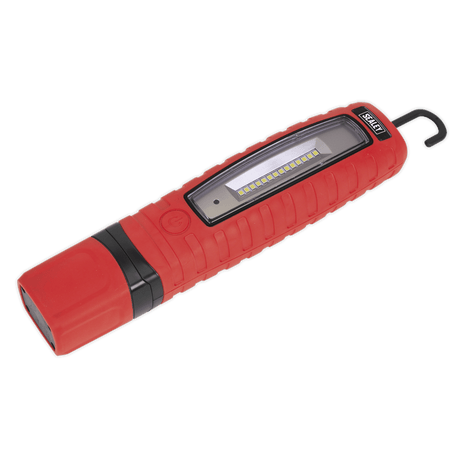 Sealey LED360R 360° 8W & 3W SMD LED Red Rechargeable Inspection Light - LED360R - Sealey Tools UK - Workshop Tool Storage