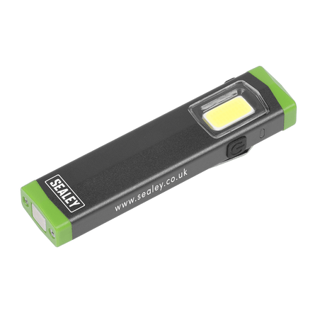 Sealey LED500SB Mini Hand Torch Aluminium 3W COB LED - LED500SB - Sealey Tools UK - Workshop Tool Storage