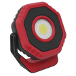 Sealey LED700PR Rechargeable Pocket Floodlight with Magnet 360° 7W COB LED - Red - LED700PR - Sealey Tools UK - Workshop Tool Storage