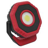 Sealey LED700PR Rechargeable Pocket Floodlight with Magnet 360° 7W COB LED - Red - LED700PR - Sealey Tools UK - Workshop Tool Storage
