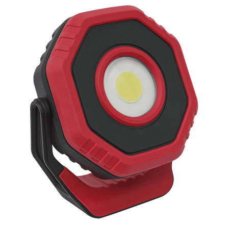 Sealey LED700PR Rechargeable Pocket Floodlight with Magnet 360° 7W COB LED - Red - LED700PR - Sealey Tools UK - Workshop Tool Storage