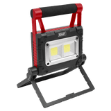 Sealey LEDFL15WS 15W COB LED Solar Powered Rechargeable Portable Floodlight - LEDFL15WS - Sealey Tools UK - Workshop Tool Storage