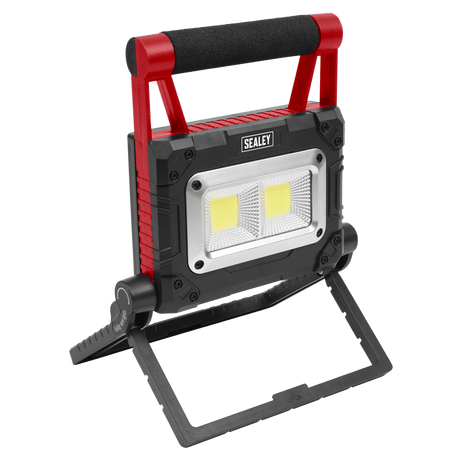 Sealey LEDFL15WS 15W COB LED Solar Powered Rechargeable Portable Floodlight - LEDFL15WS - Sealey Tools UK - Workshop Tool Storage