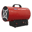 Sealey LP100 Space Warmer® Propane Heater 61,000 - 102,000Btu/hr (18 - 30 kW) - LP100 - Sealey Tools UK - Workshop Tool Storage
