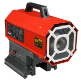 Sealey LP69C 2 - in - 1 Cordless/Corded Space Warmer® Propane Heater 30,000 - 68,000Btu/hr (9 - 20kW) - LP69C - Sealey Tools UK - Workshop Tool Storage