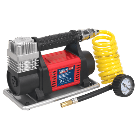 Sealey MAC04 Tyre Inflator/Mini Air Compressor 12V Heavy - Duty - MAC04 - Sealey Tools UK - Workshop Tool Storage