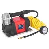 Sealey MAC05 Tyre Inflator/Mini Air Compressor 12V Heavy - Duty - MAC05 - Sealey Tools UK - Workshop Tool Storage
