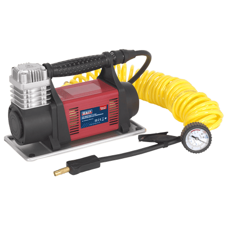 Sealey MAC06 Tyre Inflator/Mini Air Compressor 12V Heavy - Duty - MAC06 - Sealey Tools UK - Workshop Tool Storage