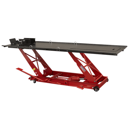 Sealey MC401 Motorcycle Lift 454kg Capacity Hydraulic - Motorcycle Lifts - SLY-8175 - Sealey Tools UK - Workshop Tool Storage