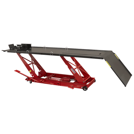 Sealey MC401 Motorcycle Lift 454kg Capacity Hydraulic - Motorcycle Lifts - SLY-8175 - Sealey Tools UK - Workshop Tool Storage