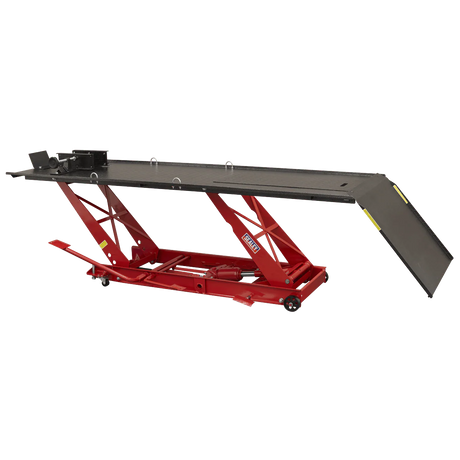 Sealey MC401 Motorcycle Lift 454kg Capacity Hydraulic - Motorcycle Lifts - SLY-8175 - Sealey Tools UK - Workshop Tool Storage