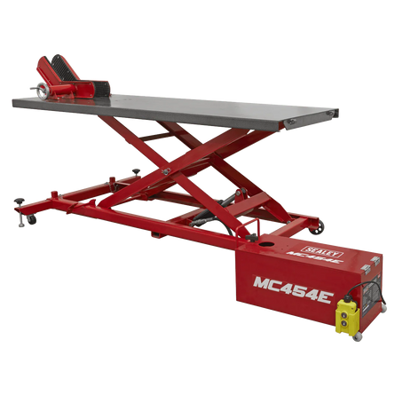 Sealey MC454E Motorcycle Lift 450kg - 12V Electro/Hydraulic - MC454E - Sealey Tools UK - Workshop Tool Storage