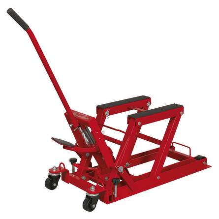 Sealey MC480 Motorcycle & Quad Lift 680kg Capacity Hydraulic - MC480 - Sealey Tools UK - Workshop Tool Storage