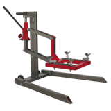 Sealey MCL500 Single Post Hydraulic Motorcycle Lift 450kg Capacity - MCL500 - Sealey Tools UK - Workshop Tool Storage