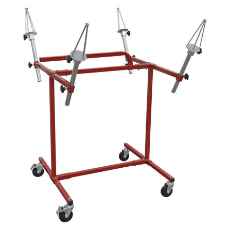 Sealey MK71 Alloy Wheel Painting/Repair Stand - 4 Wheel Capacity - MK71 - Sealey Tools UK - Workshop Tool Storage