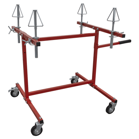 Sealey MK74 Alloy Wheel Repair/Painting Stand - 4 Wheel Capacity - MK74 - Sealey Tools UK - Workshop Tool Storage