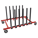 Sealey MK76 Panel Storage Rack Mobile Holds 5 Panels - MK76 - Sealey Tools UK - Workshop Tool Storage
