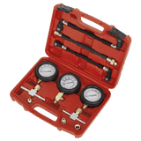 Sealey MS100 Motorcycle Compression & Fuel Pressure Gauge Set 3pc - MS100 - Sealey Tools UK - Workshop Tool Storage