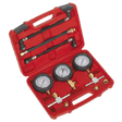 Sealey MS100 Motorcycle Compression & Fuel Pressure Gauge Set 3pc - MS100 - Sealey Tools UK - Workshop Tool Storage