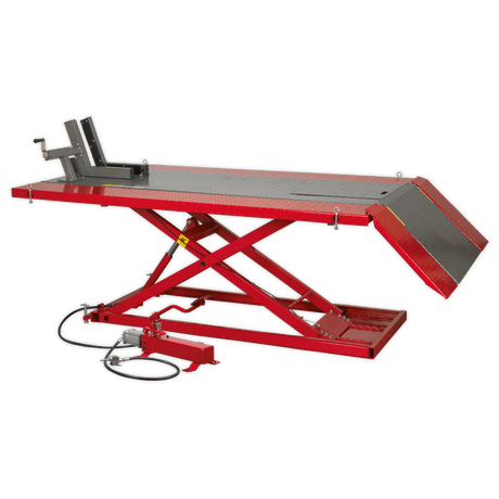 Sealey MT680 Mini Tractor/Quad/Motorcycle Lift 680kg Capacity Air/Hydraulic - Quad/Mini Tractor Lifts - SLY-12687 - Sealey Tools UK - Workshop Tool Storage