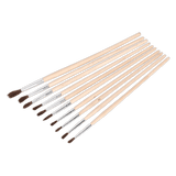 Sealey PB2 Touch - Up Paint Brush Assortment 10pc Wooden Handle - PB2 - Sealey Tools UK - Workshop Tool Storage