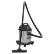 Sealey PC195SD Vacuum Cleaner Wet & Dry 20L 1200W/230V Stainless Drum - PC195SD - Sealey Tools UK - Workshop Tool Storage