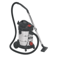 Sealey PC300SDAUTO Vacuum Cleaner Industrial 30L 1400W/230V Stainless Drum Auto Start - PC300SDAUTO - Sealey Tools UK - Workshop Tool Storage