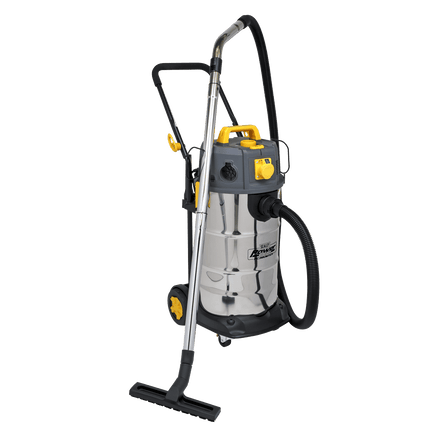 Sealey PC380M110V Vacuum Cleaner Industrial Dust - Free Wet/Dry 38L 1100W/110V Stainless Steel Drum M Class Filtration - PC380M110V - Sealey Tools UK - Workshop Tool Storage