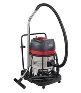 Sealey PC460 Vacuum Cleaner Wet & Dry Stainless Steel Drum 60L - 2400W/230V - PC460 - Sealey Tools UK - Workshop Tool Storage